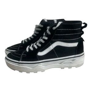 Vans Sentry Sk8-Hi WC Shoes Black White Men Size 5 Women Size 6.5 Platform